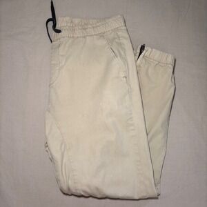 PacSun Los Angeles Mens Tan Khaki Drop Crotch Joggers Ankle‎ Zip Size L
